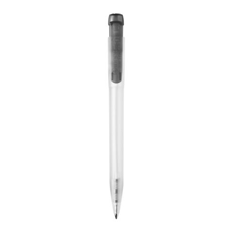 Kugelschreiber Ingeo TM Pen Clear Transparent schwarz | 1-farbiger Siebdruck | In Verlängerung vom Clip | 45 mm x 25 mm | Nicht verfügbar