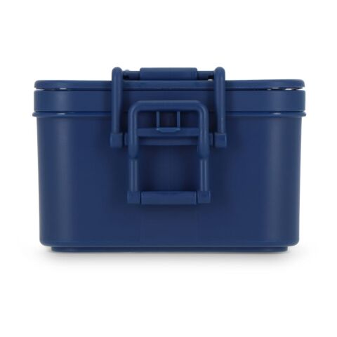 Doppelte Lunchbox mit Besteck Marineblau | ohne Werbeanbringung | Nicht verfügbar | Nicht verfügbar