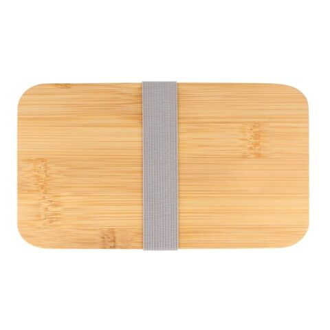 Lunchbox Bento R-PP &amp; Bambus Weiss | ohne Werbeanbringung | Nicht verfügbar | Nicht verfügbar | Nicht verfügbar