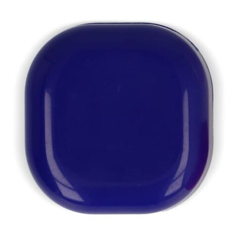 Kubischer Lippenpflegestift aus recyceltem ABS Blau / Weiss | ohne Werbeanbringung | Nicht verfügbar | Nicht verfügbar