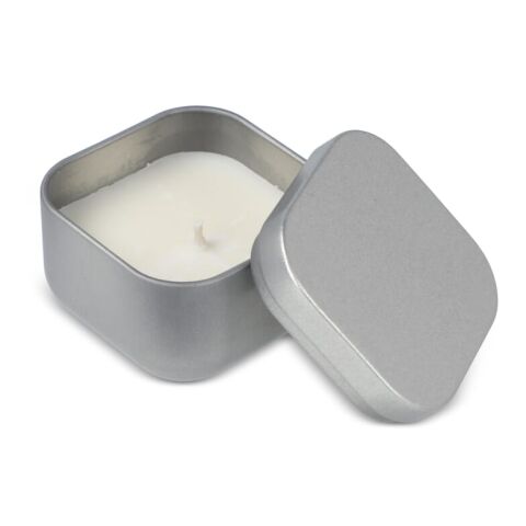 Ananda Duftkerze auf pflanzlicher Basis in recycelter Dose Silber | ohne Werbeanbringung | Nicht verfügbar | Nicht verfügbar