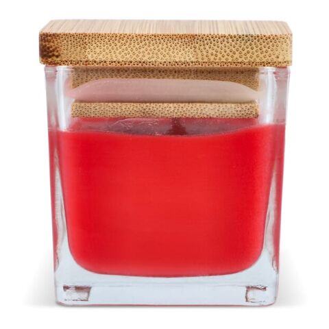 Chakra Kerze auf pflanzlicher Basis im Glasgefäß Rot / Weiß | ohne Werbeanbringung | Nicht verfügbar | Nicht verfügbar