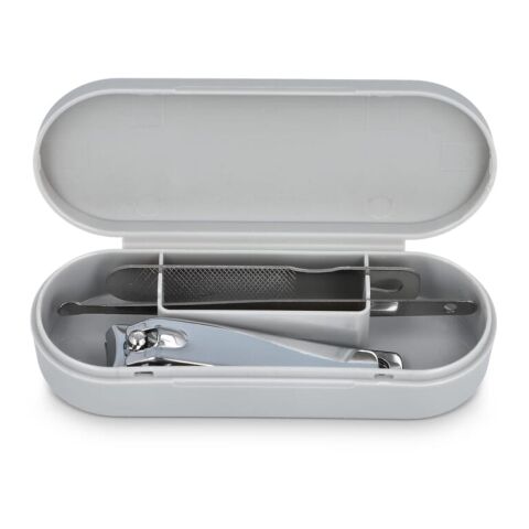 3-teiliges Maniküre-Set Mira Grau | ohne Werbeanbringung | Nicht verfügbar | Nicht verfügbar