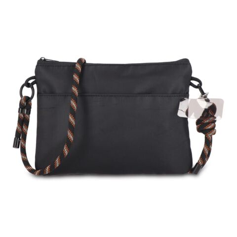 Crossbody Tasche mit Paracord-Gurt Schwarz | ohne Werbeanbringung | Nicht verfügbar | Nicht verfügbar