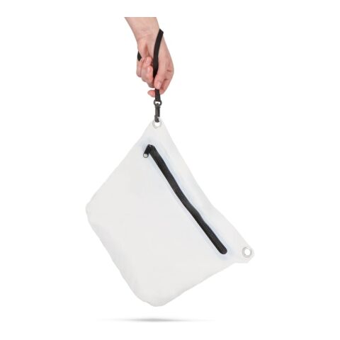 Wasserabweisende Ripstop-Umhängetasche 33 x 23 x 13 cm Weiss
