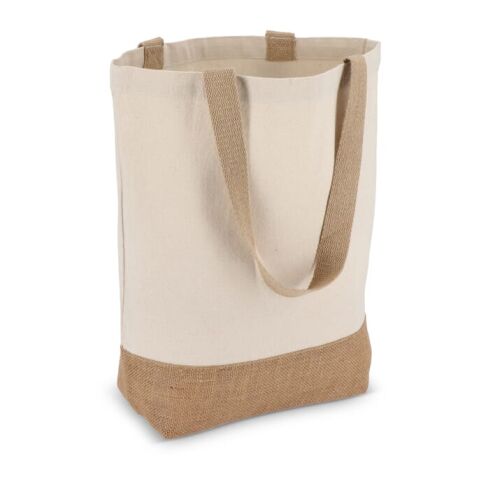Baumwoll-Jute Tragetasche OEKO-TEX® 41 x 13 x 41cm 320g/m² Ecru | ohne Werbeanbringung | Nicht verfügbar | Nicht verfügbar