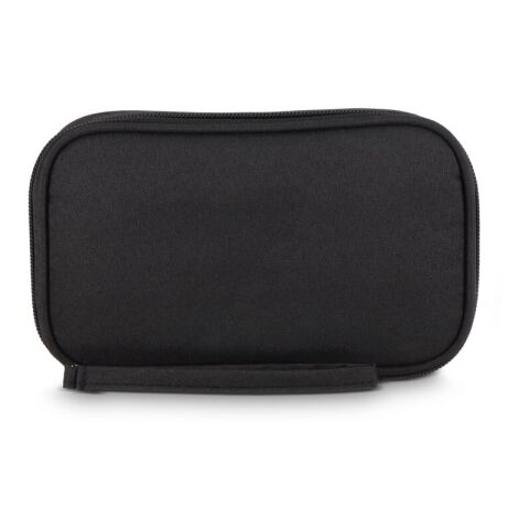 rPET 300D Kora Organizer-Tasche Schwarz | ohne Werbeanbringung | Nicht verfügbar | Nicht verfügbar