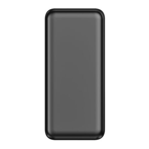 Nolu Powerbank mit LED-Anzeige 20000 mAh Schwarz | Digitaldruck | Oberseite | 55 mm x 100 mm