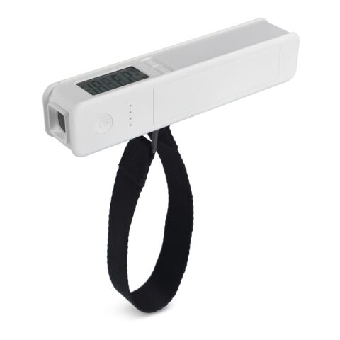 5-in-1 Powerbank - Kofferwaage - Taschenlampe - Lineal - Temperaturmesser Weiss | ohne Werbeanbringung | Nicht verfügbar | Nicht verfügbar