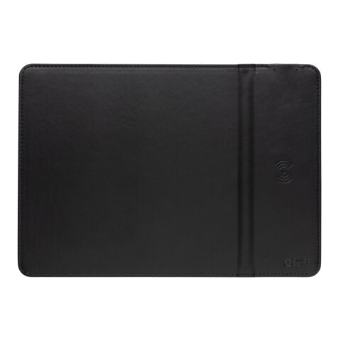 Swiss Peak RCS recyceltes 10W Wireless-Charging PU Mauspad schwarz | ohne Werbeanbringung | Nicht verfügbar | Nicht verfügbar