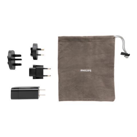 Philips Ultra Fast PD Travel-Charger schwarz | ohne Werbeanbringung | Nicht verfügbar | Nicht verfügbar