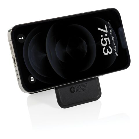 Magstand magnetische Handytasche mit Ständer aus RCS rec. PU schwarz | ohne Werbeanbringung | Nicht verfügbar | Nicht verfügbar