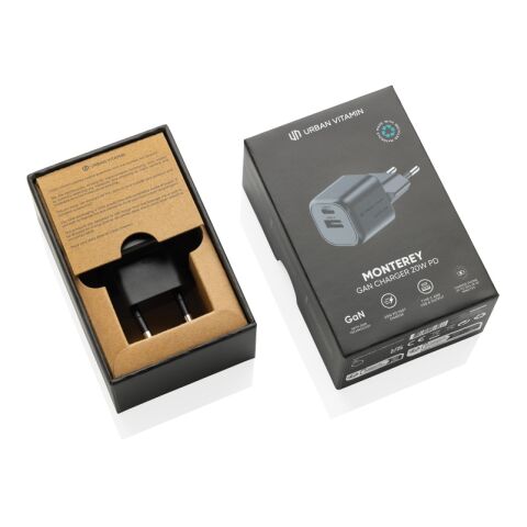 Urban Vitamin Monterey 20W-GAN-Ladegerät aus RCS rec. PC schwarz | ohne Werbeanbringung | Nicht verfügbar | Nicht verfügbar