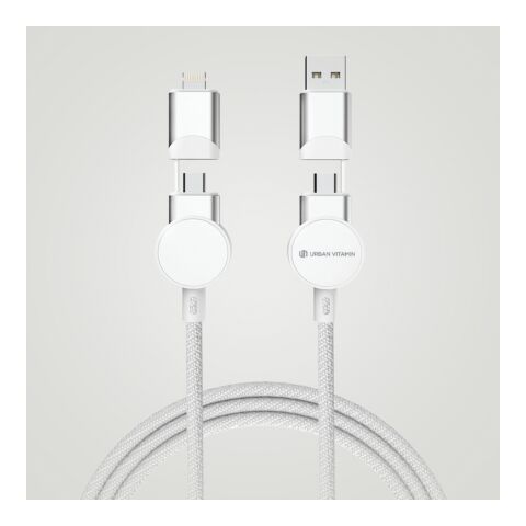 Oakland RCS rKunststoff 1,2m 6-in-1 Fast-Charging 45W Kabel weiß | ohne Werbeanbringung | Nicht verfügbar | Nicht verfügbar