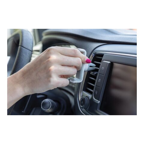 Acar 360° Auto-Handyhalterung aus RCS recyceltem Kunststoff weiß | ohne Werbeanbringung | Nicht verfügbar | Nicht verfügbar