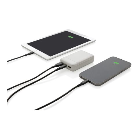 10.000 mAh Powerbank aus RCS Standard recyceltem Kunststoff weiß | ohne Werbeanbringung | Nicht verfügbar | Nicht verfügbar