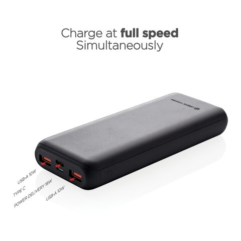 Urban Vitamin Pasadena 20.000mAh 18W PD Powerbank schwarz | ohne Werbeanbringung | Nicht verfügbar | Nicht verfügbar