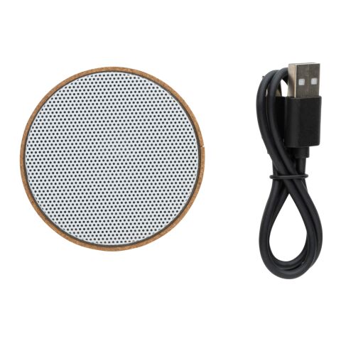 Kabelloser 3W-Lautsprecher aus Kork braun | ohne Werbeanbringung | Nicht verfügbar | Nicht verfügbar