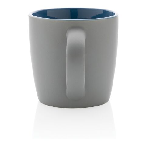 Keramiktasse innen coloriert, 300ml blau-grau | ohne Werbeanbringung | Nicht verfügbar | Nicht verfügbar