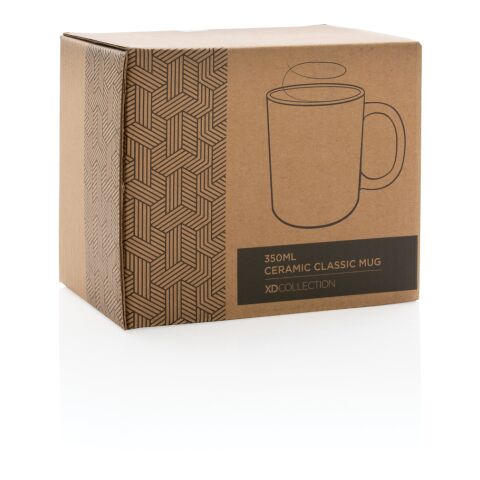 Basic Keramiktasse weiß-weiß | ohne Werbeanbringung | Nicht verfügbar | Nicht verfügbar