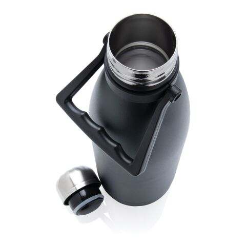 Große Vakuumflasche aus RCS recyceltem Stahl 1,5L schwarz | ohne Werbeanbringung | Nicht verfügbar | Nicht verfügbar