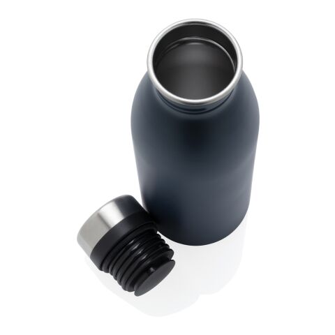 Deluxe Wasserflasche aus RCS recyceltem Stainless-Steel navy blau | ohne Werbeanbringung | Nicht verfügbar | Nicht verfügbar