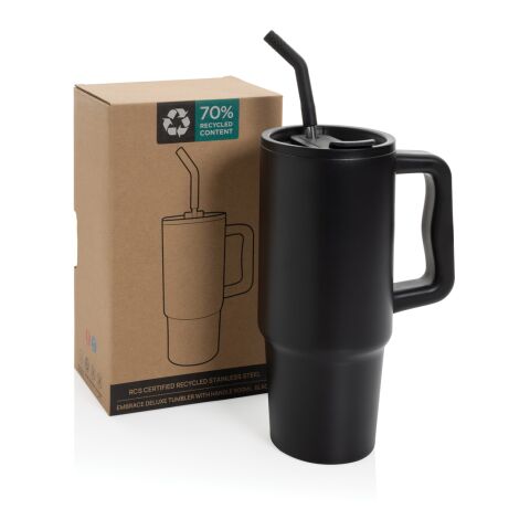 Embrace Deluxe Becher aus RCS recyceltem Edelstahl 900ml schwarz
