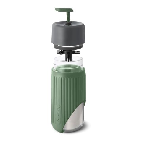 Black+Blum Glas-Reisebecher 340ml Olivgrün | ohne Werbeanbringung | Nicht verfügbar | Nicht verfügbar