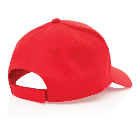 Impact 5 Panel Kappe aus 190gr rCotton mit AWARE™ Tracer rot | ohne Werbeanbringung | Nicht verfügbar | Nicht verfügbar | Nicht verfügbar