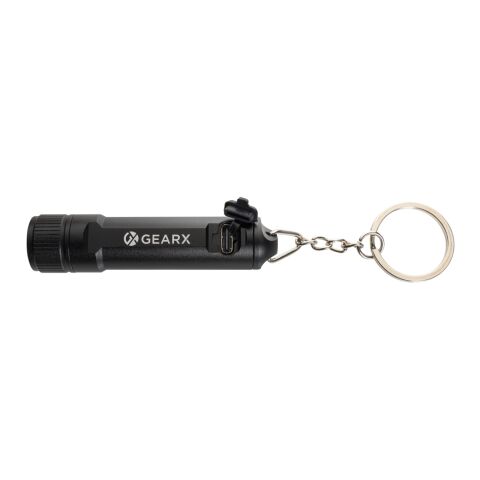 Gear X wiederaufladbare ultrahelle Key-Chain Taschenlampe schwarz | ohne Werbeanbringung | Nicht verfügbar | Nicht verfügbar