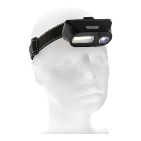 COB und LED Stirnlampe schwarz | ohne Werbeanbringung | Nicht verfügbar | Nicht verfügbar