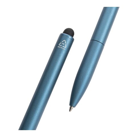 Kymi Stift mit Stylus aus RCS recyceltem Aluminum Königsblau | ohne Werbeanbringung | Nicht verfügbar | Nicht verfügbar