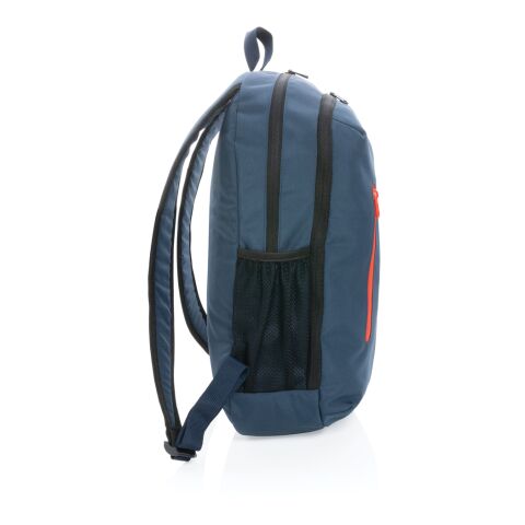 Impact AWARE™ 300D RPET Casual Rucksack marineblau-rosa | ohne Werbeanbringung | Nicht verfügbar | Nicht verfügbar | Nicht verfügbar