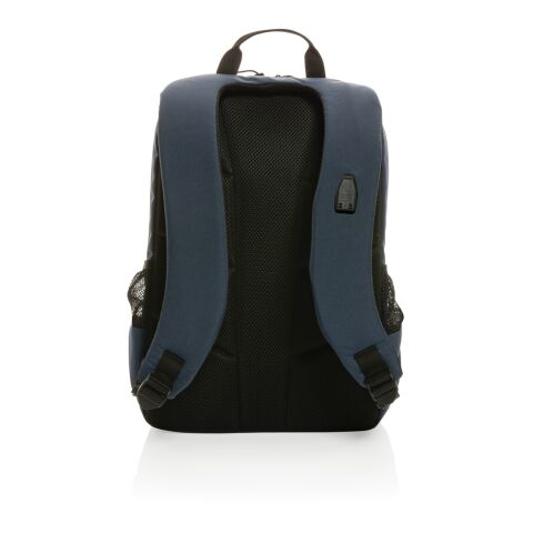"Impact AWARE™ Lima 15.6"" RFID Laptop-Rucksack" navy blau-blau | ohne Werbeanbringung | Nicht verfügbar | Nicht verfügbar | Nicht verfügbar