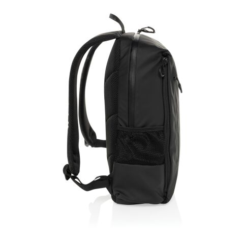 Lima Aware™ RPET wasserabweisender 15,6&quot; Laptop-Rucksack schwarz | ohne Werbeanbringung | Nicht verfügbar | Nicht verfügbar | Nicht verfügbar