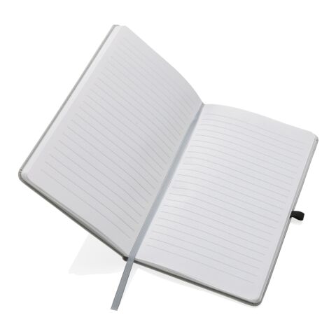 A5 Hardcover Notizbuch aus PU Hellgrau | ohne Werbeanbringung | Nicht verfügbar | Nicht verfügbar