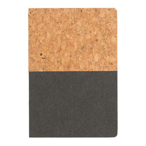 A5 Kork &amp; Kraft Notizbuch schwarz | ohne Werbeanbringung | Nicht verfügbar | Nicht verfügbar