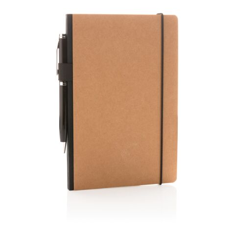 A5 FSC® Deluxe Hardcover Notizbuch braun | ohne Werbeanbringung | Nicht verfügbar | Nicht verfügbar