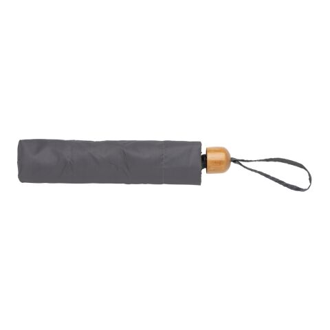 20.5" Impact AWARE™ RPET 190T Pongee Bambus Mini-Schirm grau | ohne Werbeanbringung | Nicht verfügbar | Nicht verfügbar