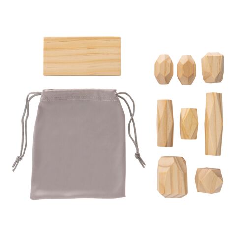 Ukiyo Crios hölzerne Balanciersteine im Etui braun | ohne Werbeanbringung | Nicht verfügbar | Nicht verfügbar