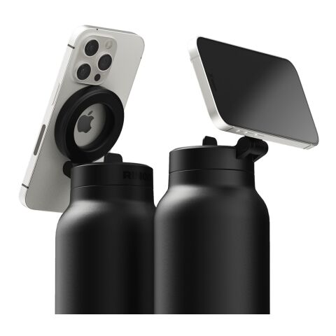 RINGO Pro MagSafe®-Trinkflasche mit magnetischem Ring schwarz