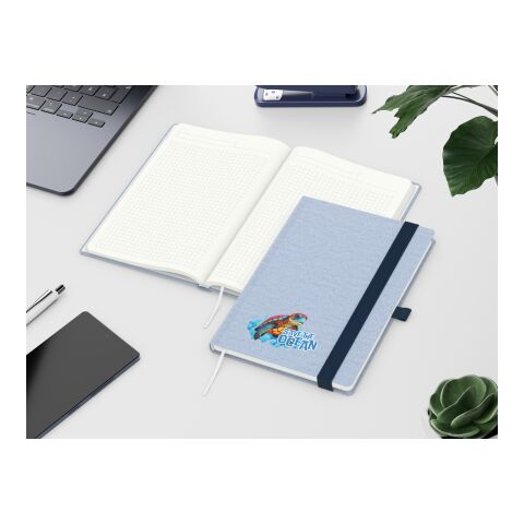 Notizbuch Ocean-Book Recycling-Inhaltspapier rPET-Hardcover farbig A5 blau | Winkelkaro