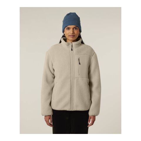 Stanley&amp;Stella - Brooker Unisex-Sherpa-Jacke beige | XXL | ohne Werbeanbringung | ohne Werbeanbringung | ohne Werbeanbringung