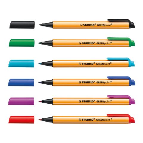 STABILO GREENpoint Faserschreiber grün | ohne Werbeanbringung