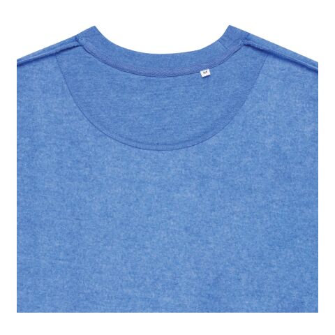 Iqoniq Denali ungefärbt. Rundhals-Sweater aus recycelter BW blau meliert | XXL | ohne Werbeanbringung | Nicht verfügbar | Nicht verfügbar | Nicht verfügbar