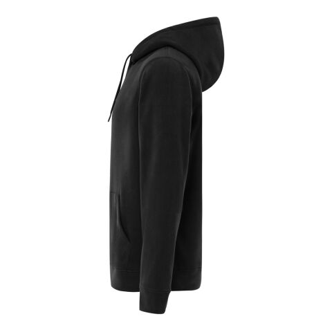 Iqoniq Trivor Mikrofleece-Kapuzen-Pulli aus recyc. Polyester schwarz | XXXL