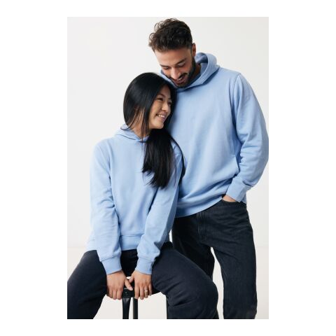 Iqoniq Yengo Hoodie mit Seitentaschen aus rec. Baumwolle himmelblau | XL | ohne Werbeanbringung | Nicht verfügbar | Nicht verfügbar | Nicht verfügbar