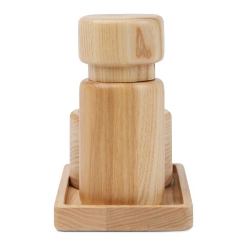 VINGA Retro Salz &amp; Pfeffer Set braun | ohne Werbeanbringung | Nicht verfügbar | Nicht verfügbar