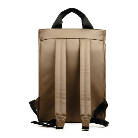 VINGA Bermond Rucksack aus RCS recyceltem PU braun | ohne Werbeanbringung | Nicht verfügbar | Nicht verfügbar