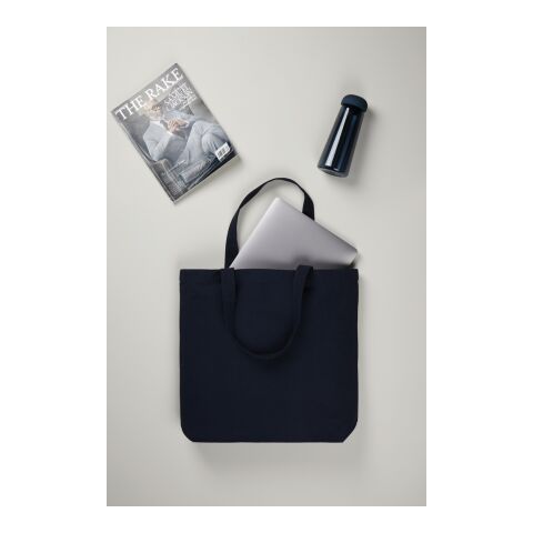 VINGA Hilo AWARE™ Tragetasche aus recyceltem Canvas navy blau